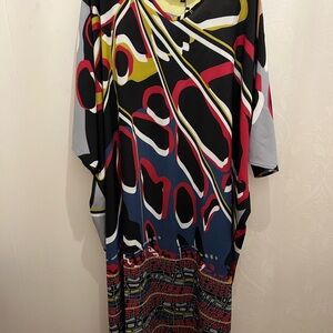 Colorful Abstract Print Dress